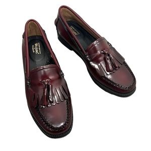 G.H. Bass & Co. | Esther Easy Weejuns Tassel Loafers in Wine - Size US 7